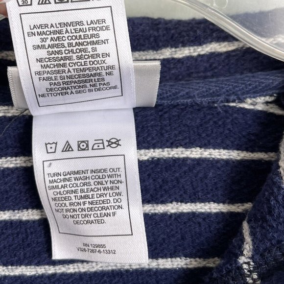 Disney Cruise Lines Blue Striped Terry Knit Full Zip Hoodie - Picture 8 of 8